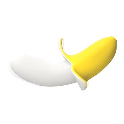 China Rechargeable Silicone Vibrator Banana Vibrator Rechargeable Female Simulation Hidden Fun Portable Adult Sex Massager for sale