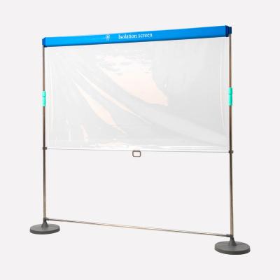 China Reusable Sanitary Modular Expandable Emergency Booth Backdrop Medical Isolation Screen for sale