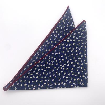 China hot selling new design custom fashion pattern woven silk fabric Pocket Square for sale