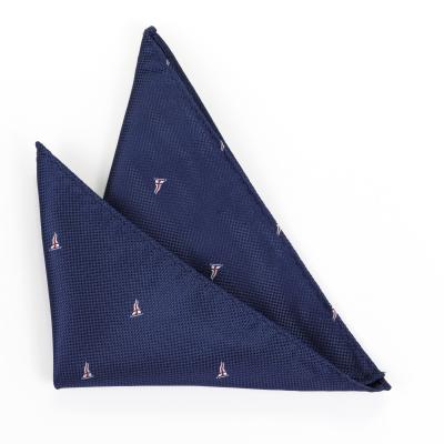 China best selling 100% woven silk hanky size 25x25cm Pocket Square for sale