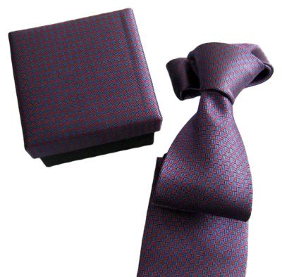 China china factory custom oem solid colour design micro polyester fabric necktie gift box set for sale