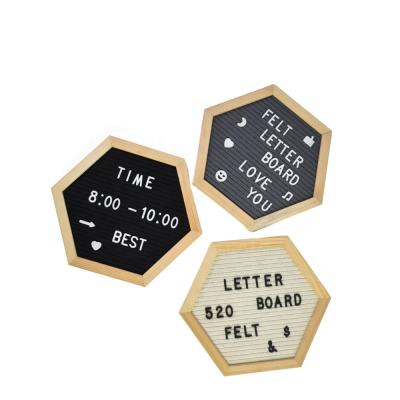 China Customized Letter Board with Variable Letters 2021 Decorative Message Letter Board Family Ornament Felt Pine Letter Board with DIY Letters Numbers for sale