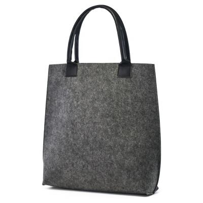 China 2021 fashion products hot trending women bags felt shoulder bag packaging felt handbag felt shopping bag for sale