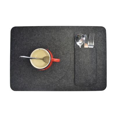 China Viable Wholesale Felt Place Mat Cup Coaster Set 4 Mm Thick Felt Table Place Mat for sale