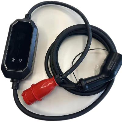 China Electric Vehicle Car Charging 11kW 22kW EV Charger 16A 32A Portable Current Adjustable 5m Type - 2 EV Charging Cable for sale