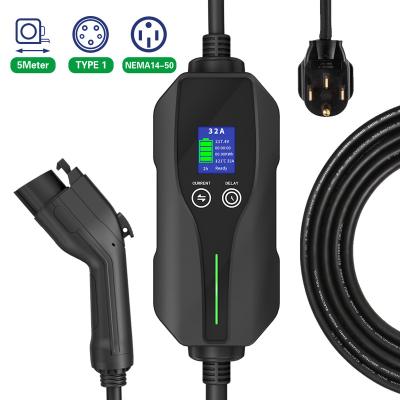 China Electric Vehicle Car Charging EV Home Charger and NEMA 15-50P Electric Vehicle 32A Portable Charger for sale