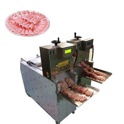 China Mutifunction and High Output Low Price Automatic Sausage Ham Industrial Mutton Beef Slicing Machine Bacon Slicer for sale