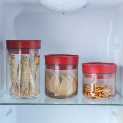 China KOBACH Sealed House Glass Food Storage Jars Transparent Airtight Canister Vacuums for sale