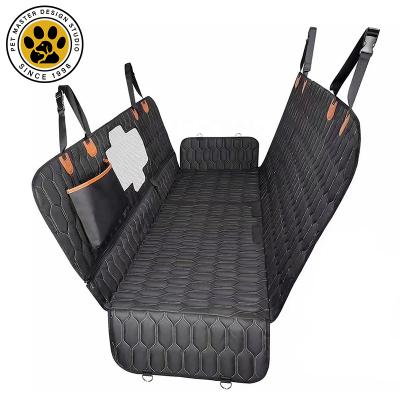 China Wholesale 100% Manufacturer Stocked Dog Back Seat Cover Pet Hammock Car Seat Waterproof Non-slip Dog Seat Cover With Side Fins for sale