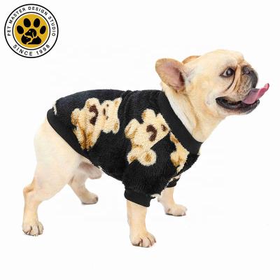 China Wholesale pet stocked 2021 hot cheap price NC main selling e-commerce platforms supplies new dog sweaters back pattern dog turtle neck for sale