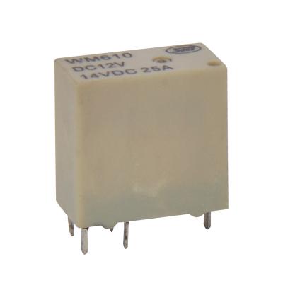 China AG Alloy Auto Car Relays PCB Relay With White Color 25A WM610 for sale