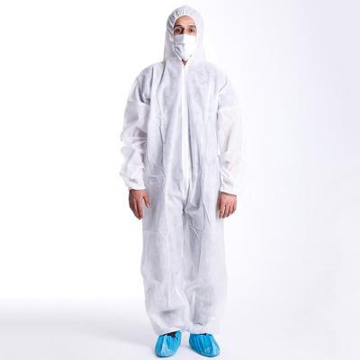 China Breathable Disposable Breathable Coveralls White Safety for sale