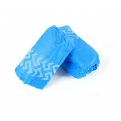 China Wholesale 17x41CM Non-wowen 20-40 Gsm Disposable Water Resistant Non-slip Thick Durable Shoe Covers for sale