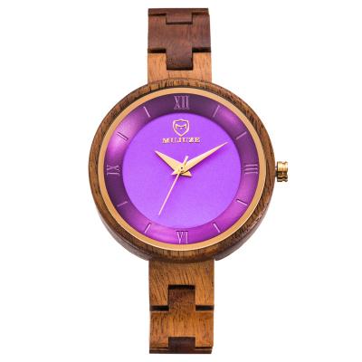 China 2021 Nautral Bracelet Wood Watches Dropshipping Women Quartz Cusotm Ladies Luxury Wooden Logo Ladies Watch For Women for sale