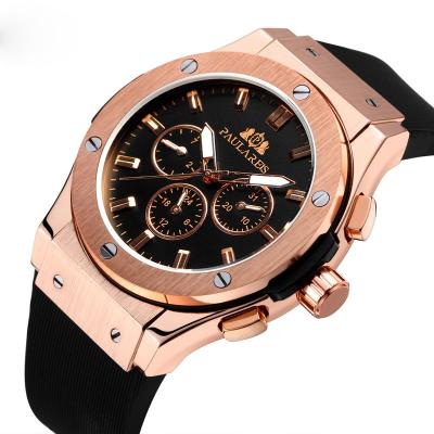 China 2021 Top brand date luxury men's automatic watch 45MM business silicone rubber strap multifunctional waterproof sports automatic mechanical watch for sale