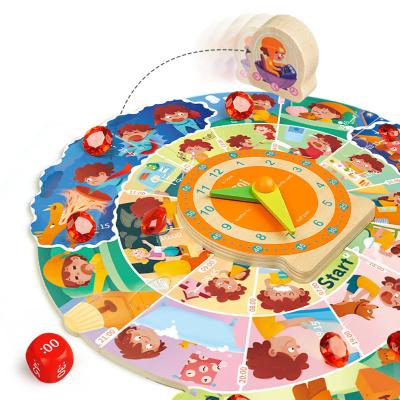 China INDOOR GAMES PLAY To Customize Most Popular Children's Tick-tock Clock Board Game Kds Educational Toys for sale