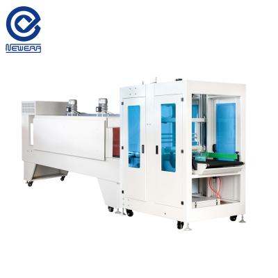 China Automatic Straight Flow Sleeve Sealing Shrinking Packaging Wrapping Machine Bottles Boxes for sale