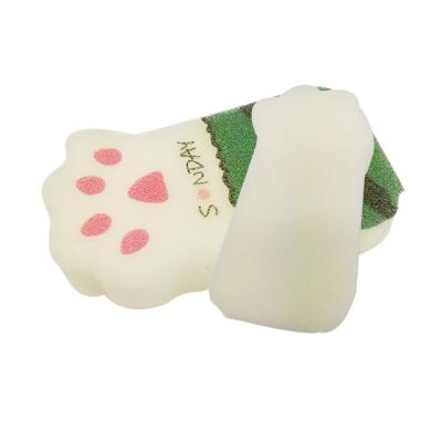 China Eco-Friendly Eco-Friendly Refined Petroleum Eco-Friendly Multi Solvent Easy To Use Cute Printed Nano Sponge Viable Design Purpose Kitchen Foam Cat Wash Dish for sale