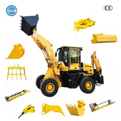 China 76KW 6 Ton Loading Capacity Four Wheel Backhoe Construction Loader for sale