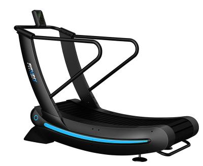 China Fitness Center FITNESS Curve Treadmill With Screen Self Propelled Treadmill High End Gym Equipment for sale