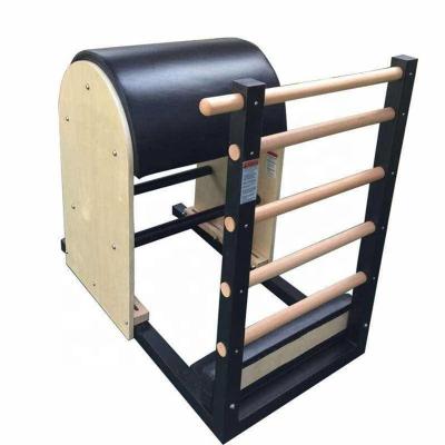 China Oak Wood Fitness Equipment Frame Pilates Ladder Wooden Barrel for sale