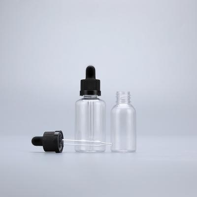 China Household Products 30ml 50ml Empty Cylinder Plastic Dropper Bottle Eco-Friendly High Quality Plastic Manufacturer for sale