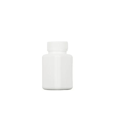 China Custom White Medicine Square PET Plastic Pill Bottle For Capsule Pharmacy for sale