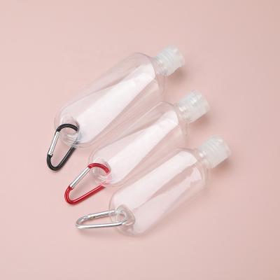 China Chain Head Bottle 20ml 30ml 50ml 60ml 70ml Flip Cap Bottle Hand Sanitizer Cosmetic Handheld Spray Bottle Alcohol Travel Hook Hand Sanitizer for sale