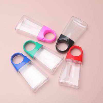 China 20ml Plastic PET Hook Bottle Cosmetic Flip Bottle Carabiner Hand Sanitizer Transparent Skin Care Screen Printing 10000pcs for sale