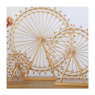 China Morden Ferris wheel luxury decorations home accessories rotating small room bright model creative decorations living room furnishings for sale