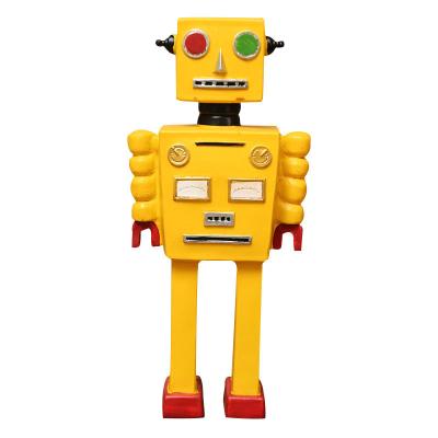 China Customized Modern Colorful Sleek Model Handmade Resin Robot Worker Kids Toy For Festival Giveaway Gift for sale