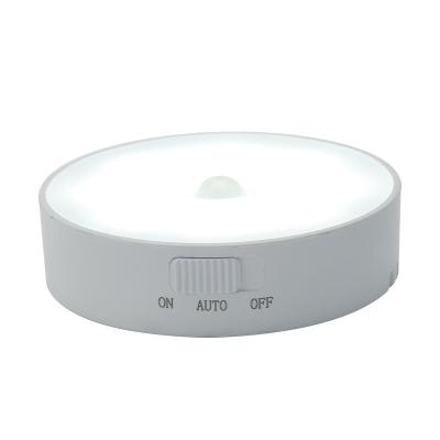 China Modern Motion-activated Magnetic Wireless 3 Led Motion Wall Lamps Sensor Led Sensor Night Light for sale