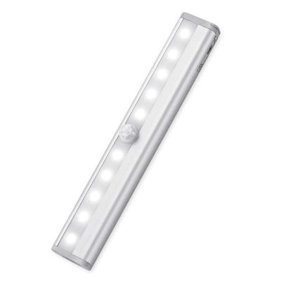 China Wardrobe Light 10 LED SMD Motion Light Led Sensor Induction Bedside Lamp Automatic Lighting System for sale