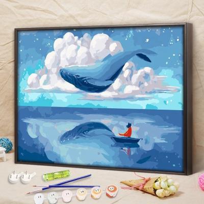 China Abstract DIY Digital Oil Painting Acrylic Abstract Landscape Art Wall Painting for sale