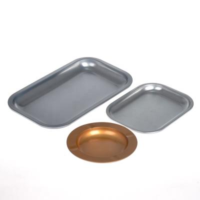 China Best Selling Custom Cheap Bulk Price White Metal Tray Smoking Tray 288*188*25mm for sale