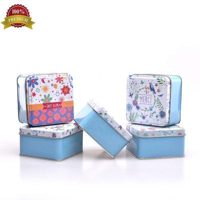 China Small Recyclable Square Shape Tin Tin Factory Soap Tin Box Packaging Soap Tin Can Sell France Wholesale Market for sale