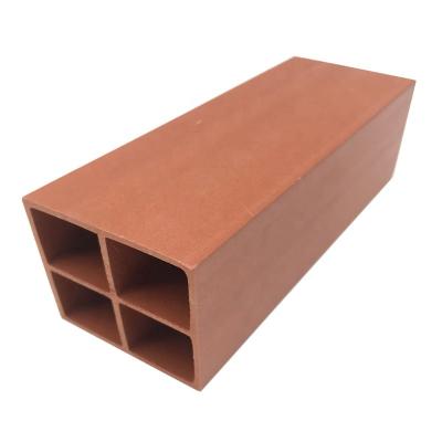 China Professional design Wood plastic composite Interior WPC timber tube Easy install wpc composite plastic wood timber tube for sale