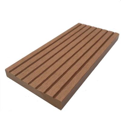 China NecoWood Easy installing PE solid edge banding decking Exterior WPC decking board for sale