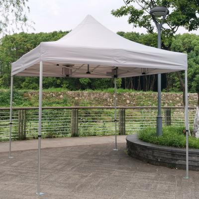 China Aluminum PVC Frame Camping Gazebo 3x3m With Waterproof Canvas Top Roof for sale