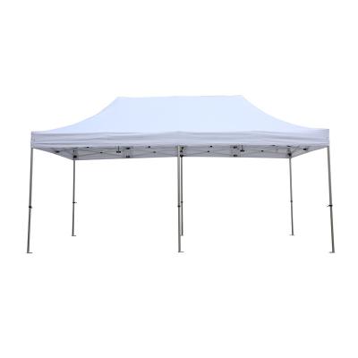 China Aluminum Frame 50mm Heavy Duty PVC Hexagon 4x8m Sound Folding Gazebo for sale