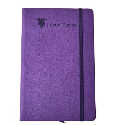 China Promotion/Wicks lab saddle a5 lay flat surface purple rough quilting notebook school/office business more skillful economy for sale