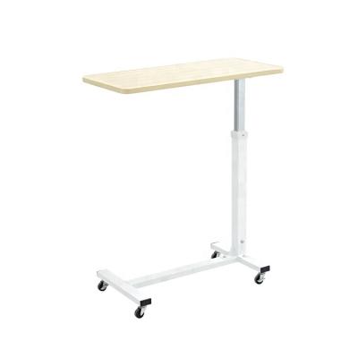 China Adjustable Modern Height Smoothly Lift Out Mobile Hospital Dining Table for sale