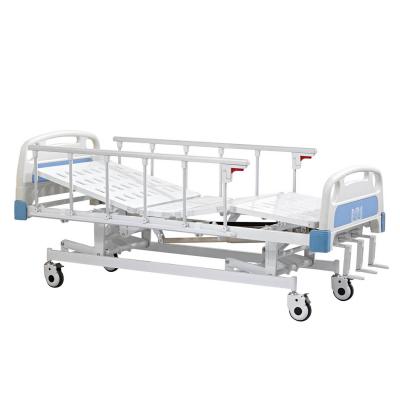 China Low price manual factory three crank bed hospital care direct sale 3 crank manual hospital care bed for sale