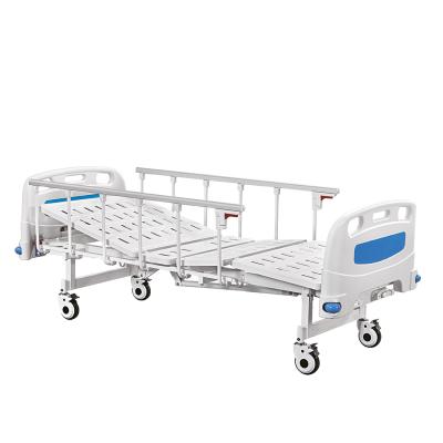 China Best Selling Configuration Hospital Nursing Bed, 2 Crank Manual Hospital Nursing Bed for sale