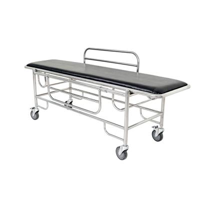 China Modern High Quality Stainless Steel Examination Ambulance Stretcher Couch With Casters for sale