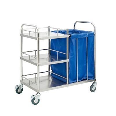 China Modern High Quality Stable Stainless Steel Nursing Trolley For Hospital for sale