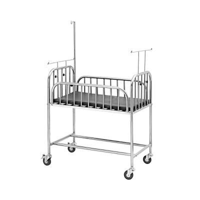 China Modern Hot Selling Smoothly Low Price Movement Hospital Used Stainless Steel Baby Trolley Medical Trolley for sale