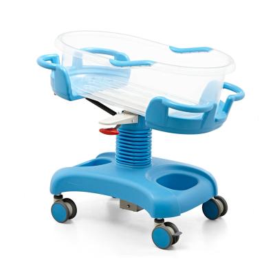 China Good Quality Modern Stable Portable Plastic Baby Trolley For Hospital Used for sale