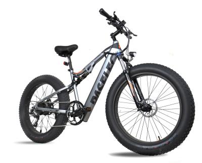 China Aluminum alloy 26 inch fat tire mountain bike 14.5ah battery 750W motor electric ebike for sale