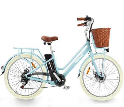 China Electrica 250W de bicicleta de pedelec ebike e bicycle aluminum alloy 26 inch cheap city bike bicycle china for sale